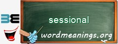 WordMeaning blackboard for sessional